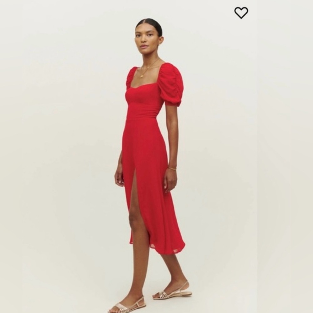 Red reformation dress, in size 2. The dress is big on me and only worn once